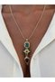 Vintage Geometric Multicolor Y Necklace