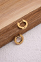 Steel Hoop Earrings Tarnish Resistant Plate 1.3cm Diameter Suitable for Daily Wear - 2