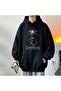 Death Note Ryuk Printed Black Color Hooded Sweatshirt