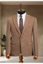 Camel Italian Style Slim Fit Men's Blazer Jacket - 2