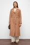 Oversize Snap Closure Fish Scale Pattern Medium Length Coat Somon 3035 - 2