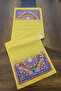 40X140Cm Woven Stain Resistant Printed Thai Feather Fabric Table Cloth Decorative Runner Washable - 4