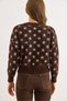Women's Brown Star Detailed Beard Knitwear Sweater Kzk-19001008 - 6