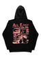 Lenithra All Eyez on Me Back Printed Unisex Oversize Black Hoodie - 5