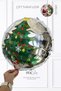 Round Santa Claus Christmas Tree Patterned Christmas Balloon Double Sided - 3