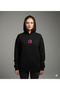 Lenithra All Eyez on Me Back Printed Unisex Oversize Black Hoodie - 4