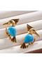 Turquoise Stone Design Earrings - 3