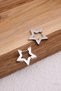 Steel Star Earrings Non-Tarnish Plate 2cm Suitable for Daily Wear - 2