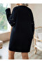 Plus Size Faux Pearl Decor Knit Mini Dress - 5
