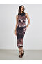 Tie and Dye Sleeveless Bodycon Midi Dress - 2