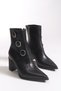 Women's Pointed Toe Boots 0012066 Black - 6