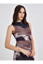 Tie and Dye Sleeveless Bodycon Midi Dress - 3
