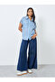 Blue Striped Short Sleeve Shirt - 2