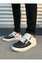 Jy155 Warrior Lace-Up and Zip Skin Men's Casual Sneaker Shoes Cbt - White/Black