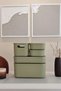 4 Piece Colors Green Closet Organizer Box with Lid Office Socks Clothing Organizer Set - 3