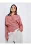 Women Rust Striped Batwing Sleeves Wrap Top