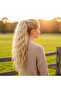 Tied Fluffy Daal Ponytail / White Platinum Highlighted with Foam Highlights