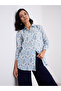 Women Blue Ikat Print Shirt - 5
