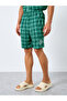 Pocket Embroidered Detail Checked Shirt and Shorts Pyjama Set - 5