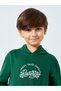 Boys Green Graphic Print Hoodie and Joggers Set - 3