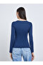 Navy Blue Long Sleeve Car Print Top - 4