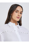 Solid Buttoned Spread Collar Shirt - 4