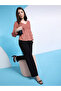 Women Pink Lace Insert Long Sleeve Top - 4