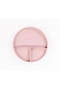 Pink 3-Piece Silicone Dinnerware Set - Bib + Teething Spoon + Vacuum Plate - 5