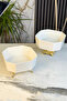 Tuğ Porcelain Square Bowl with Feet & Salad Appetizer Serving Set - 2