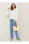 Bell Sleeve V Neck Gathered Blouse - 2