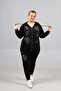 Women's Stone Tracksuit Set |   Sparkling and Comfortable Elegance in Plus Sizes - 4