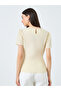 Solid Puff Sleeves Top with Belt - 4