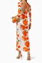 Selene Tulip Dress, Tulip Pattern, Special Design with Open Back - 3