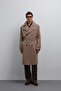 Beige Relax Fit Men's Trench Coat - 2