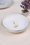 Tabak Evi Porcelain Natura Marinum Gold Gilded Deep Plate 18.50cm Set of 4 - 3