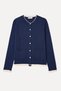 Women's Navy Blue Pocket Detailed Knit Cardigan - 5