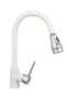 Kitchen faucet, pull-out shower head, two-function aerator