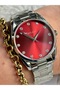 Silver Red Color Dial Women's Watch