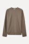 Men's Mink Color Crew Neck Sweatshirt - 5