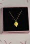 Steel Murano Glass Lemon Pendant - 2