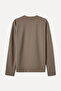 Men's Mink Color Crew Neck Sweatshirt - 6
