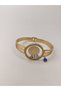 Stainless Steel Quarter Bracelet, Gold Plated Bangle Bracelet, Quarter Bracelet, Quarter - 3