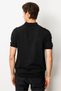 Men's Polo Neck 100% Cotton Short Sleeve Slim Knitwear Black - 4