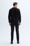 Men's Navy Blue Crew Neck Sweatshirt - 2