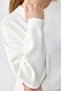 Zero Neckline Pocketed Knitwear Tunic Ekru - 3