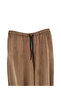Women's Velvet Fabric Elastic Waist Design Balloon Pants - 3