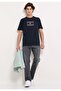 Regular Cut Cotton Tonal Logo Cotton Men's T-Shirt - 3