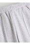 Lcw Kids Gray Girl's Jogger Sweatpants with Elastic Waist - 3
