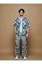 Khaki Comfortable Fit Poplin Men's Cargo Pants - 3