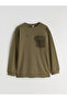 Lcw Kidshaki Crew Neck Boys' Sweatshirt